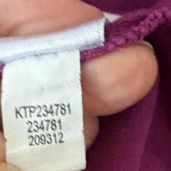 J. Jill Pima Cotton Elbow Sleeve Tee Women's Size Large Purple Soft Stretch - Picture 15 of 15